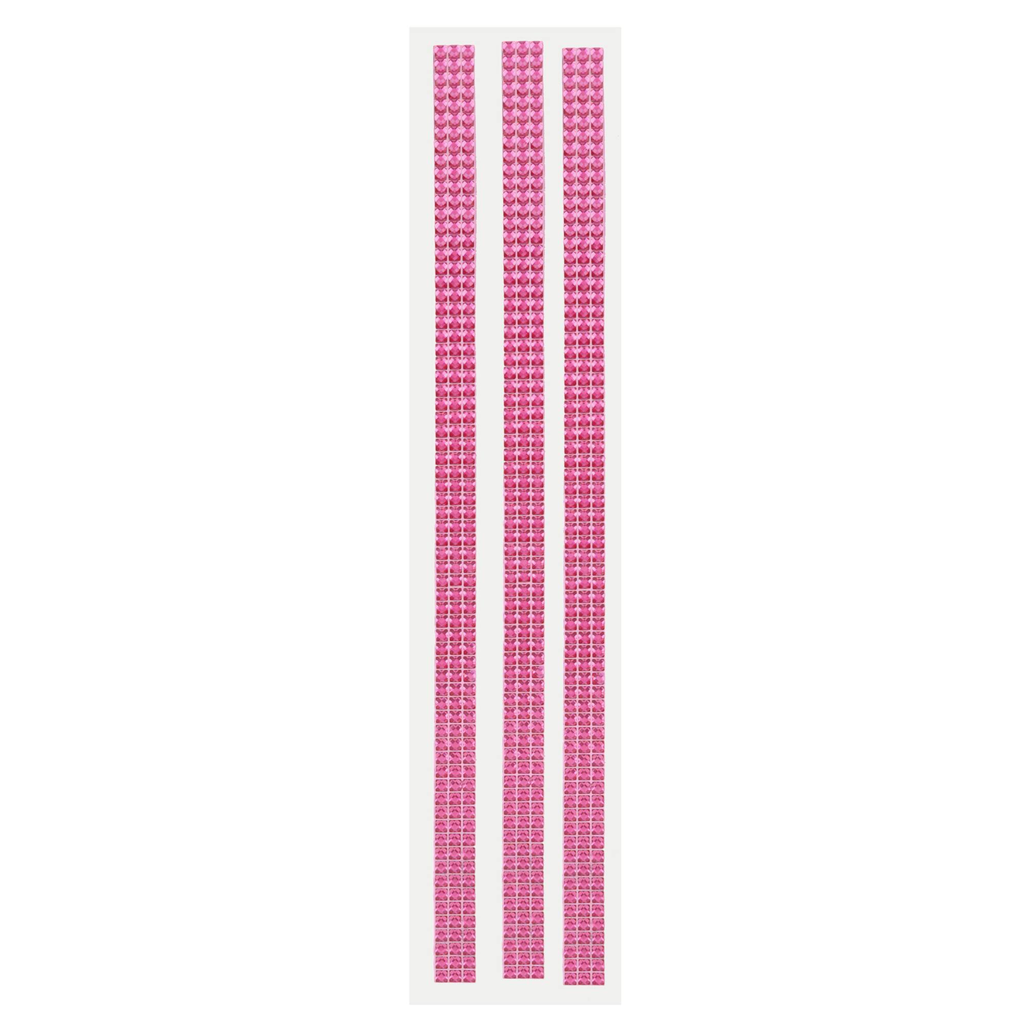 12 Packs: 3 ct. (36 total) Hot Pink Border Bling Stickers by Recollections™